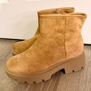Tan Suede Ankle Boots